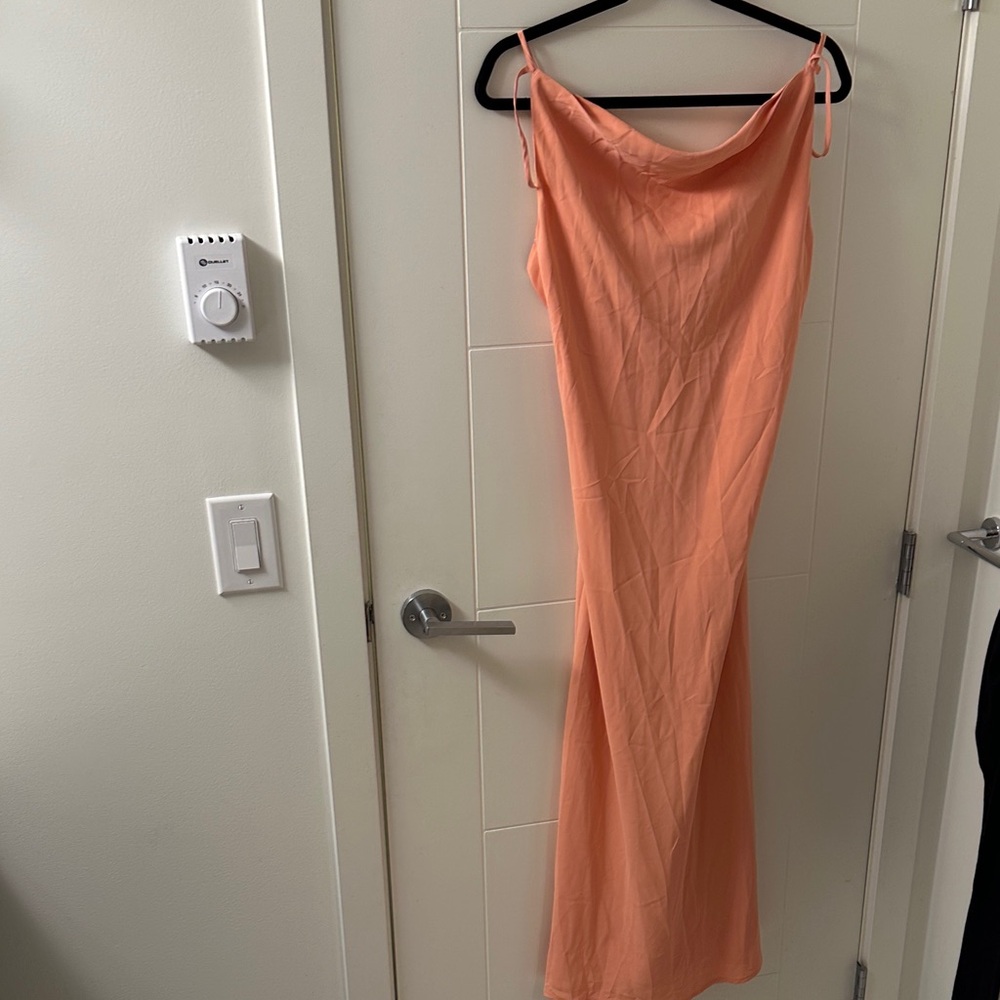 Abercrombie & Fitch Coral Slip Dress (45)